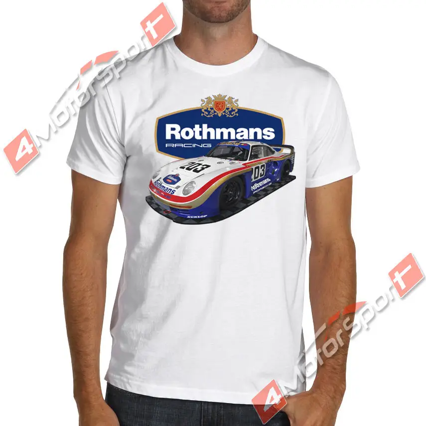 961 футболка Rothmans Classic Racinger car Le Mans 24 Group B IMSA круглая стильная футболки на заказ из
