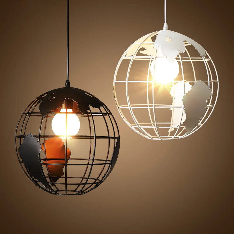 Nordic loft retro industrial Iron globe circular single-head chandelier Restaurant Bar Cafe lamp
Nordic loft retro industrial Iron globe circular single-head chandelier Restaurant Bar Cafe lamp