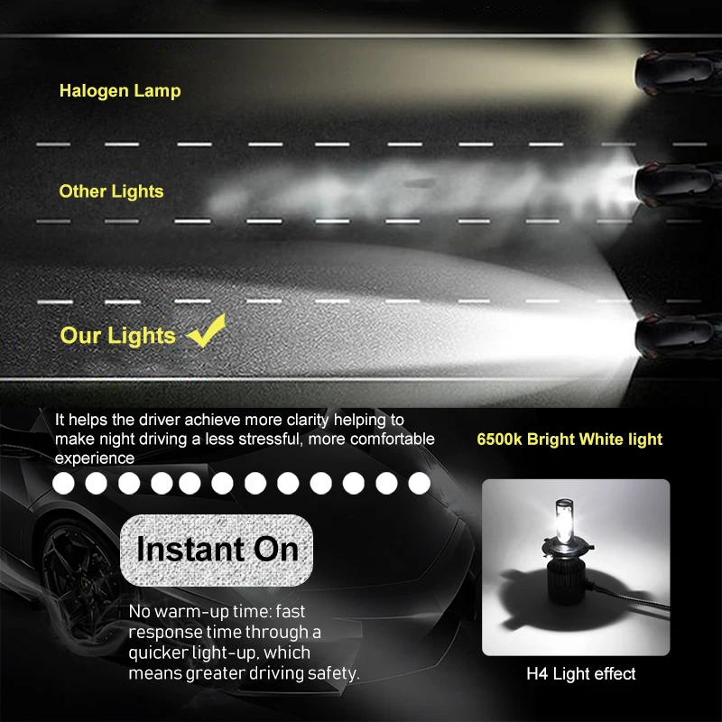 Car Headlight Bulb H4 LED H7 H1 H11 9005 9006 Hb3 Hb4 Lamp Kit 12V 24V 60W 8000LM 6500K CSP Auto LED Lights Headlamp Light Bulbs
Car Headlight Bulb H4 LED H7 H1 H11 9005 9006 Hb3 Hb4 Lamp Kit 12V 24V 60W 8000LM 6500K CSP Auto LED Lights Headlamp Light Bulbs