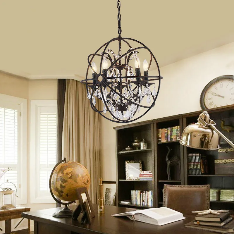 Nordic Iron Chain Cage Crystal Pendant Lights American Black RH Industrial Lamp Vintage Home Decor Hanging Light For Living Room
Nordic Iron Chain Cage Crystal Pendant Lights American Black RH Industrial Lamp Vintage Home Decor Hanging Light For Living Room