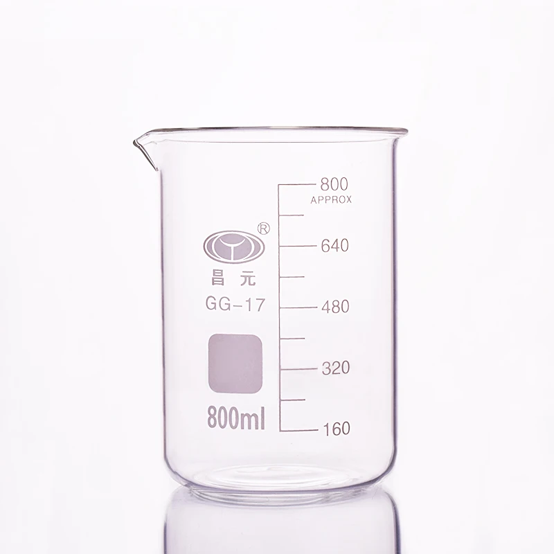 2pcs Beaker in low form,Capacity 800ml,Outer diameter=100mm,Height=135mm,Laboratory beaker
2pcs Beaker in low form,Capacity 800ml,Outer diameter=100mm,Height=135mm,Laboratory beaker