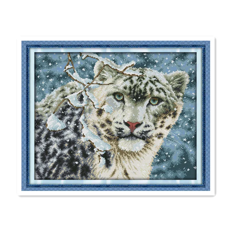 Joy Sunday Snow Leopard Animal Series Cross Stitch Kit, handmade DIY furniture fabric needlework sewing embroidery paintings
Joy Sunday Snow Leopard Animal Series Cross Stitch Kit, handmade DIY furniture fabric needlework sewing embroidery paintings