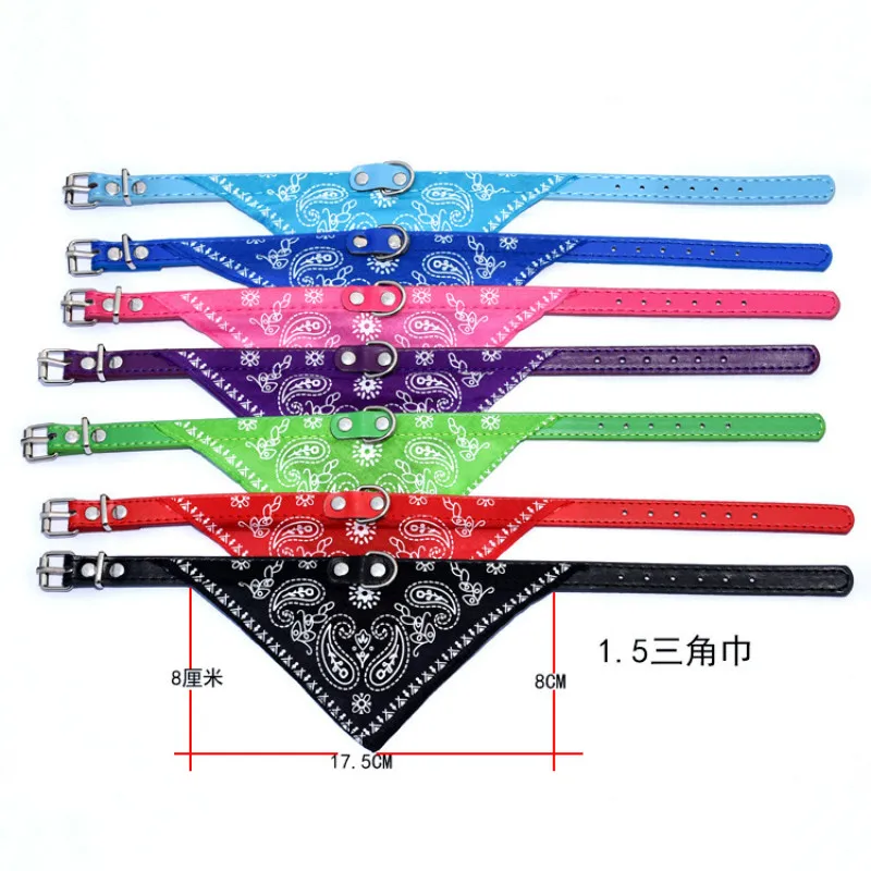 Adjustable Pet Dog Cat Puppies Triangle Collars Scarf Collar Neckerchief Necklace (Red/Black/Blue) Pack Kerchief | Дом и сад
