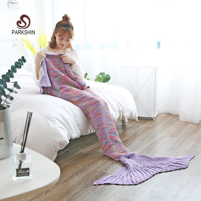 Parkshin Fashion Knitted Mermaid Tail Blanket Adult/Child Soft Mermaid Blanket Knit Cashmere-Like TV Sofa Blanket Wholesale
Parkshin Fashion Knitted Mermaid Tail Blanket Adult/Child Soft Mermaid Blanket Knit Cashmere-Like TV Sofa Blanket Wholesale