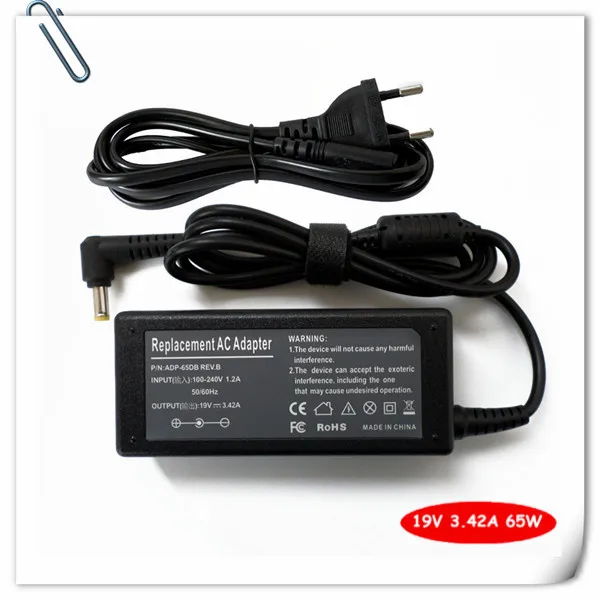 AC Adapter Battery Charger for Acer Aspire 4810T-8480 5733 AS4250 1650 4315-2004 4810t Notebook 19V 3.42A Power Supply Cord
AC Adapter Battery Charger for Acer Aspire 4810T-8480 5733 AS4250 1650 4315-2004 4810t Notebook 19V 3.42A Power Supply Cord