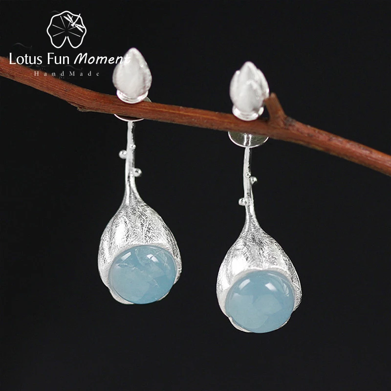 Lotus Fun Moment Real 925 Sterling Silver Natural Stone Designer Fashion Jewelry Elegant Lotus Buds Dangle Earrings for Women
Lotus Fun Moment Real 925 Sterling Silver Natural Stone Designer Fashion Jewelry Elegant Lotus Buds Dangle Earrings for Women
