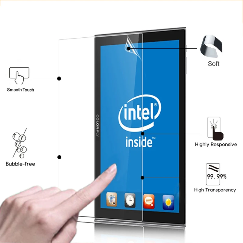 ANti-Scratched Clear Glossy screen protector film For Colorfly i898A 8.9" tablet front HD lcd screen protective film in store
ANti-Scratched Clear Glossy screen protector film For Colorfly i898A 8.9" tablet front HD lcd screen protective film in store