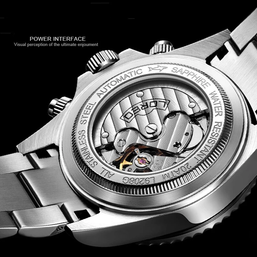 LOREO Casual Sport Watches for Men Top Brand Luxury Military 200m Waterproof Watch Rotatable diving bezel Man Clock Fashion
LOREO Casual Sport Watches for Men Top Brand Luxury Military 200m Waterproof Watch Rotatable diving bezel Man Clock Fashion