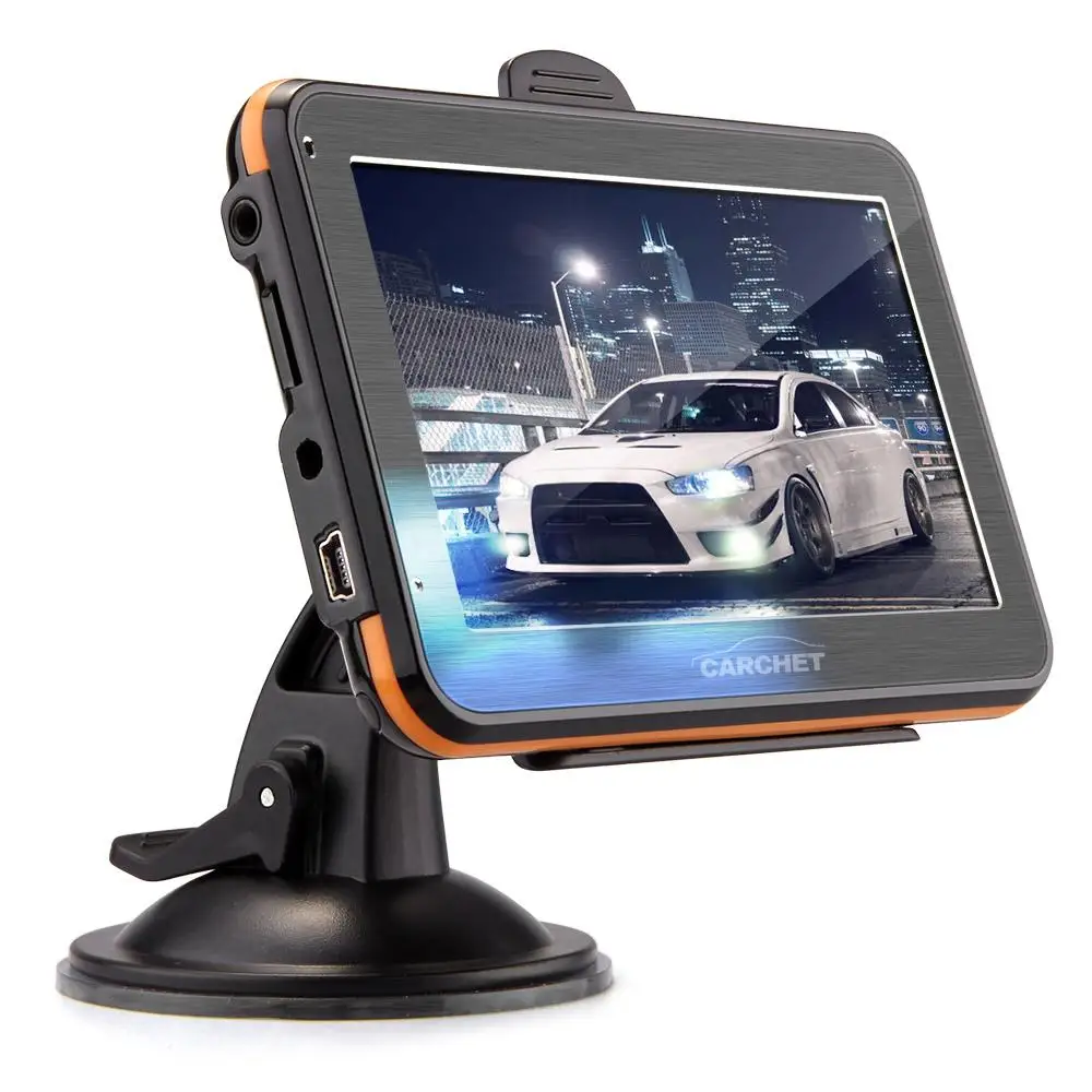 CARCHET 4 3 дюймов TFT сенсорный GPS Навигация FM RAM 128MB 4GB карта Америки для США Бразилия
