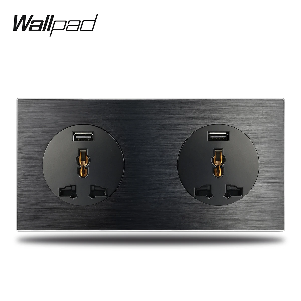 Wallpad L6 двойная универсальная настенная электрическая розетка 2,1 А, USB-розетка с поддержкой быстрой зарядки, двусторонняя с черная панель из матового алюминиевого сплава
Wallpad L6 двойная универсальная настенная электрическая розетка 2,1 А, USB-розетка с поддержкой быстрой зарядки, двусторонняя с черная панель из матового алюминиевого сплава