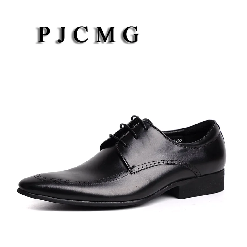 PJCMG New Fashion Comfortable Black/Brown Genuine Leather Lace-Up Pointed Toe Flat Man Casual Classic Dress Gentleman Shoes
PJCMG New Fashion Comfortable Black/Brown Genuine Leather Lace-Up Pointed Toe Flat Man Casual Classic Dress Gentleman Shoes
