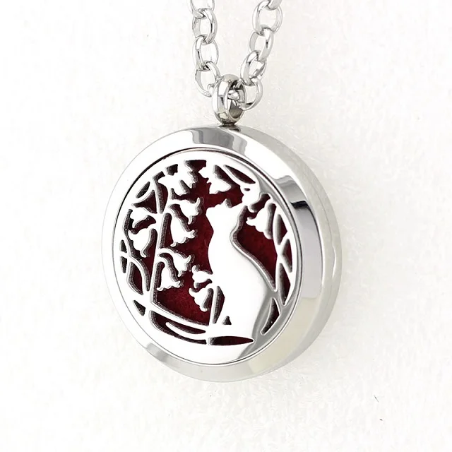 Christmas Cat 30MM Aroma Locket Necklace Pendant 316L Stainless Steel Essential Oil Perfume Locket Pendant With Free Pad 
Christmas Cat 30MM Aroma Locket Necklace Pendant 316L Stainless Steel Essential Oil Perfume Locket Pendant With Free Pad