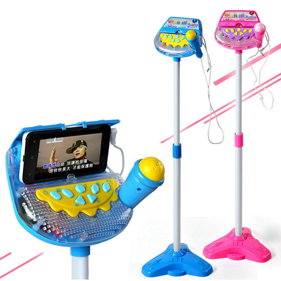 Lighting Toys Children Emulated Music Kids Early Education Musical Toy Stand Type Music Microphone Adjustable Karaoke Microphone
Lighting Toys Children Emulated Music Kids Early Education Musical Toy Stand Type Music Microphone Adjustable Karaoke Microphone
