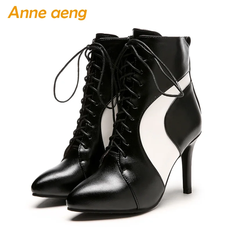 Winter Women Ankle Boots High Thin Heel Pointed Toe Lace-Up Fashion Sexy Ladies Women Shoes Black Snow Boots Big Size 35-46
Winter Women Ankle Boots High Thin Heel Pointed Toe Lace-Up Fashion Sexy Ladies Women Shoes Black Snow Boots Big Size 35-46