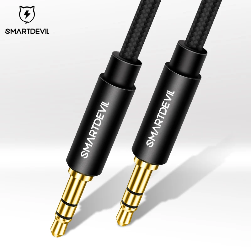 SmartDevil 3.5mm Jack Audio Cable universal Male to Male Aux Cable For xiaomi Car Headphone Speaker Wire Line Aux Cable
SmartDevil 3.5mm Jack Audio Cable universal Male to Male Aux Cable For xiaomi Car Headphone Speaker Wire Line Aux Cable