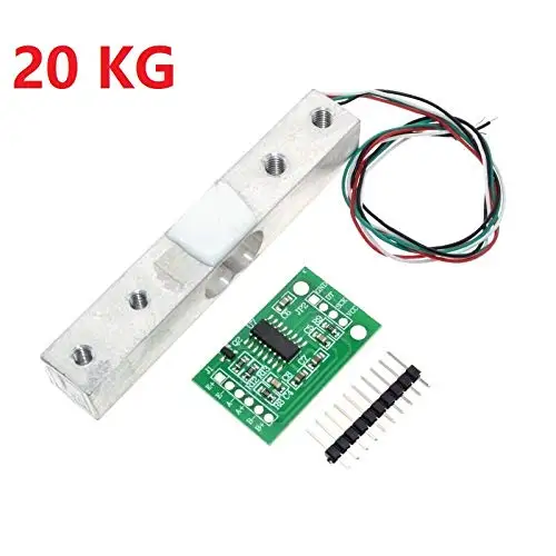 20kg Load Cell Weight Sensor + HX711 ADC Converter Breakout Module for Arduion Scale Load Cell Weight Weighing
20kg Load Cell Weight Sensor + HX711 ADC Converter Breakout Module for Arduion Scale Load Cell Weight Weighing