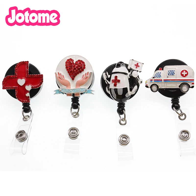 New arrival hot selling cross/ambulance/heart/robot medical Retractable yoyo ID badge holder reel for nurse/doctor
New arrival hot selling cross/ambulance/heart/robot medical Retractable yoyo ID badge holder reel for nurse/doctor