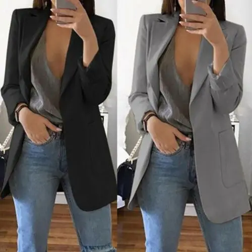 New Fashion Women Casual Long Sleeve Coat Suit Office Ladies Slim Cardigan Tops Blazer Jacket Outwear Spring Autumn
New Fashion Women Casual Long Sleeve Coat Suit Office Ladies Slim Cardigan Tops Blazer Jacket Outwear Spring Autumn