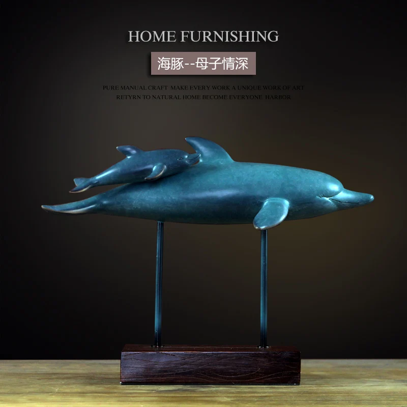 Blue Creative resin dolphin statue office home decor crafts room decoration objects vintage study parlor resin animal figurines
Blue Creative resin dolphin statue office home decor crafts room decoration objects vintage study parlor resin animal figurines
