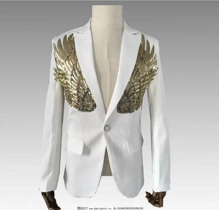 Men's fashion casual suit Sequins personality long Blazer uniform Fashion Punk Nightclub Bar DJ Singers Suit Jacket Costumes
Men's fashion casual suit Sequins personality long Blazer uniform Fashion Punk Nightclub Bar DJ Singers Suit Jacket Costumes