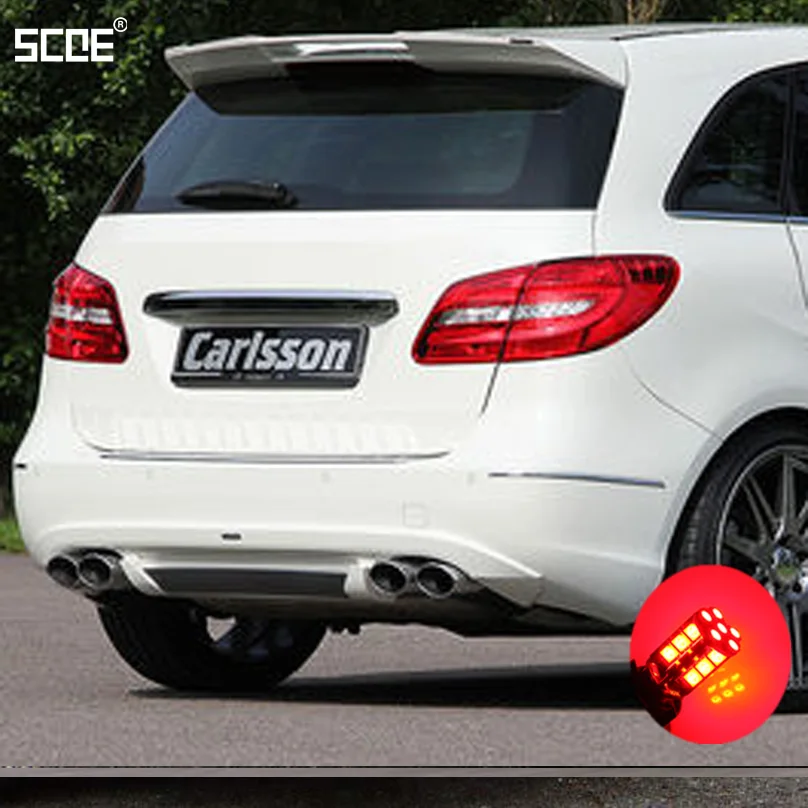 Новый светодиодный стоп сигнал для Mercedes benz B class (W245) CLC (CL203) SCOE 2015 2X 30SMD светильник