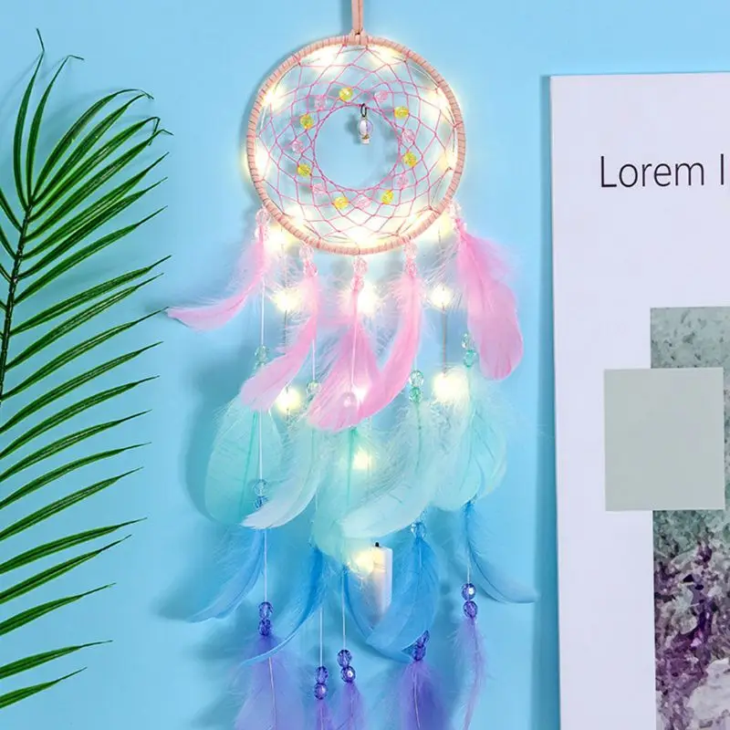 Dream Catcher Net With Feathers Beads Wind Chime Wall Hanging Ornaments Handmade Dreamcatcher Bell Home Decoration Craft Gift
Dream Catcher Net With Feathers Beads Wind Chime Wall Hanging Ornaments Handmade Dreamcatcher Bell Home Decoration Craft Gift