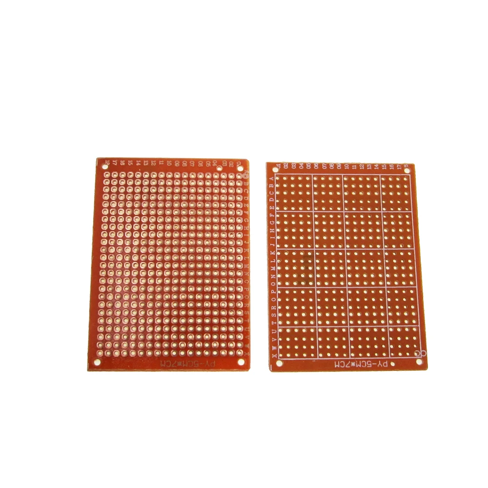 10Pcs high quatity!! new Prototype Paper Copper PCB Universal Experiment Matrix Circuit Board 5x7cm
10Pcs high quatity!! new Prototype Paper Copper PCB Universal Experiment Matrix Circuit Board 5x7cm