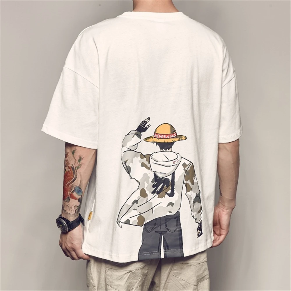 Men's cartoon japanese anime printed t-shirt Harajuku fashion casual loose hip-hop round neck cotton t-shirt
Men's cartoon japanese anime printed t-shirt Harajuku fashion casual loose hip-hop round neck cotton t-shirt
