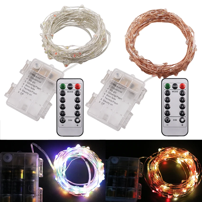10M 100 LED Battery LED String Lights for Xmas Garland Party Wedding Decoration Christmas Flasher Fairy Lights + Remote Control
10M 100 LED Battery LED String Lights for Xmas Garland Party Wedding Decoration Christmas Flasher Fairy Lights + Remote Control