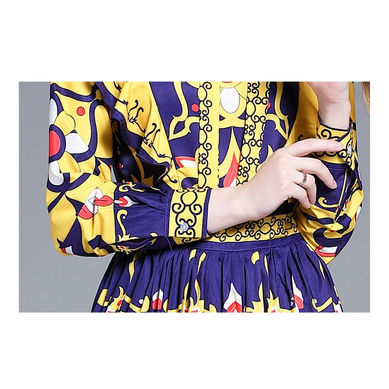 Designer Long Sleeve Runway Dress Ladies' Autumn Plus Size Maxi Dress High Quality Vintage Dress Vestidos
Designer Long Sleeve Runway Dress Ladies' Autumn Plus Size Maxi Dress High Quality Vintage Dress Vestidos
