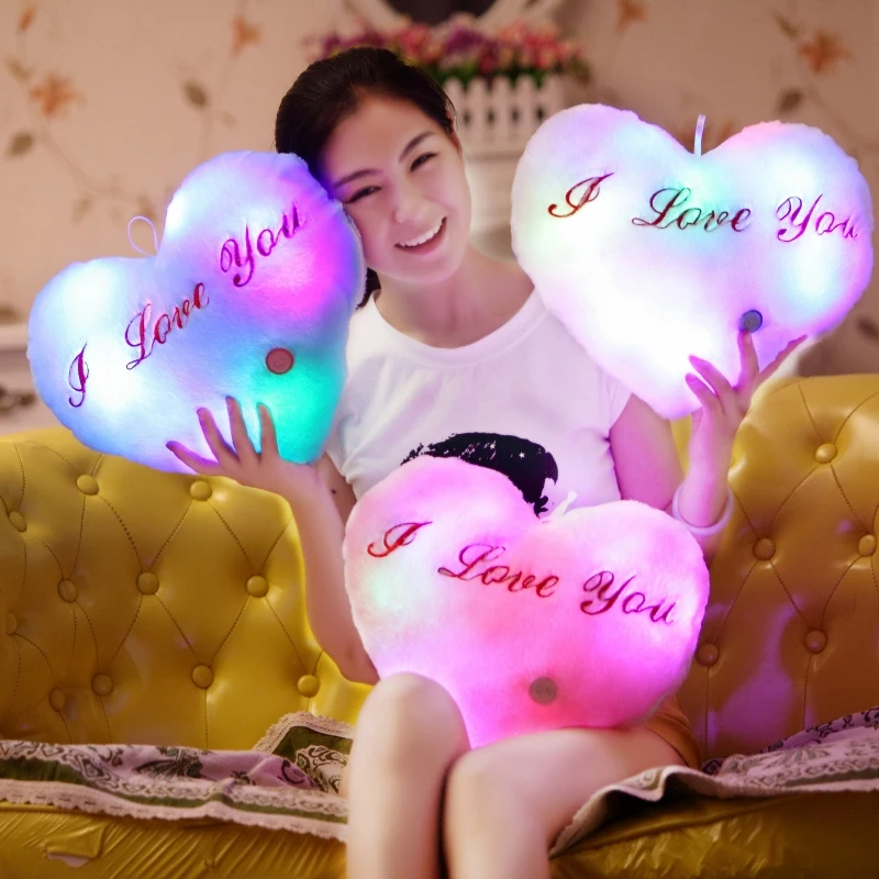 Luminous LED Cushion Plush Pillow Cute Heart Shape Soft Christmas Part Creative Gift 36*33cm
Luminous LED Cushion Plush Pillow Cute Heart Shape Soft Christmas Part Creative Gift 36*33cm