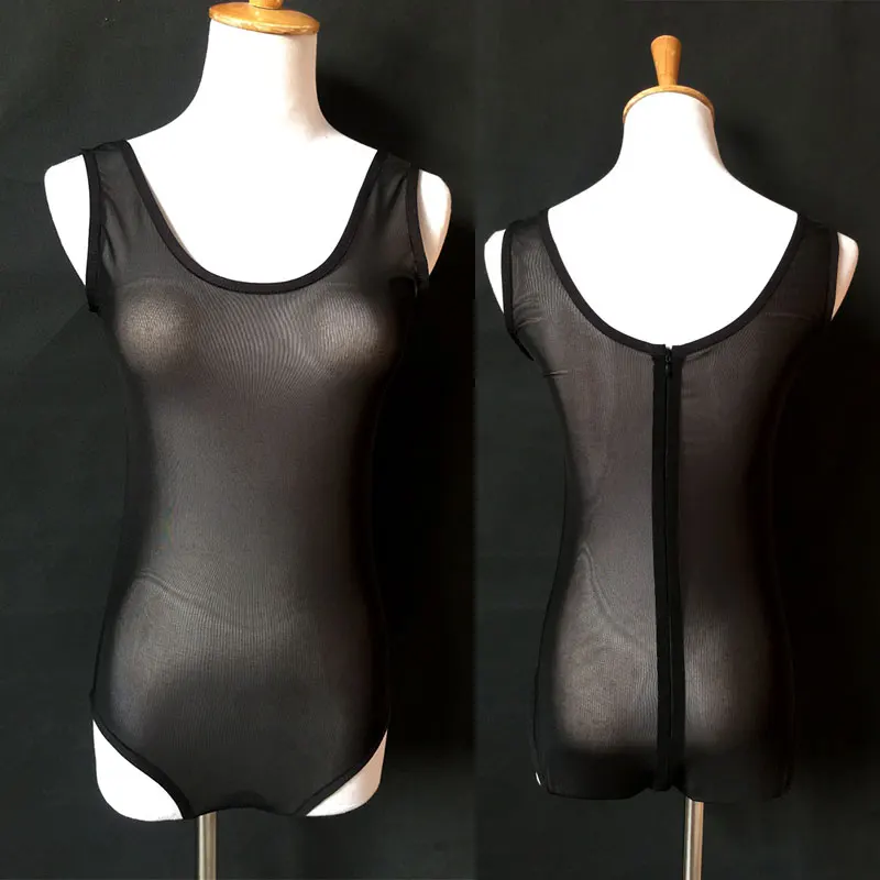 Sexy perspective sleeveless stretch mesh Bodysuit nightclub DJ DS singer Stretch Leotard Stage Wear DIY base Bodysuit
Sexy perspective sleeveless stretch mesh Bodysuit nightclub DJ DS singer Stretch Leotard Stage Wear DIY base Bodysuit