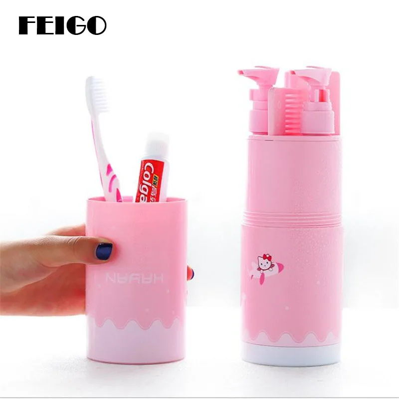 FEIGO 5Pcs/Sets Portable Creative Travel Bathroom Supplies Set Emulsion Bottle/Toothpaste/Mirror/Brush/Toothbrush Cup Sets F608
FEIGO 5Pcs/Sets Portable Creative Travel Bathroom Supplies Set Emulsion Bottle/Toothpaste/Mirror/Brush/Toothbrush Cup Sets F608