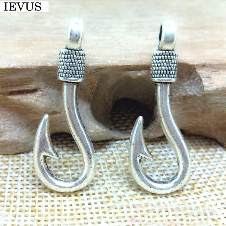 20 Pieces/lot 13*36mm Antique Silver Color Fish Hook Charm For Bracelet Charms For Diy Jewelry Making Findings 1529
20 Pieces/lot 13*36mm Antique Silver Color Fish Hook Charm For Bracelet Charms For Diy Jewelry Making Findings 1529
