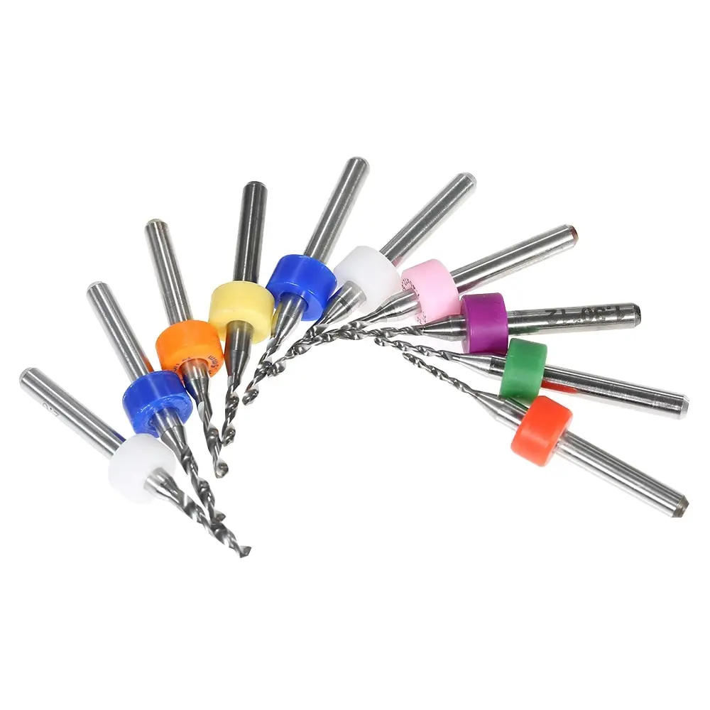 10pcs Carbide Micro Drill Bits Set Engraving Tools for PCB Circuit Board 0.3mm to 1.2mm for PCB SMT mould hardware electronic
10pcs Carbide Micro Drill Bits Set Engraving Tools for PCB Circuit Board 0.3mm to 1.2mm for PCB SMT mould hardware electronic