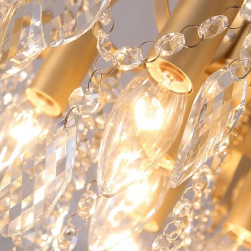 American style crystal Chandeliers modern iron Art Deco hanging lamps dinning room living room bedroom crystal Chandelier lights
American style crystal Chandeliers modern iron Art Deco hanging lamps dinning room living room bedroom crystal Chandelier lights