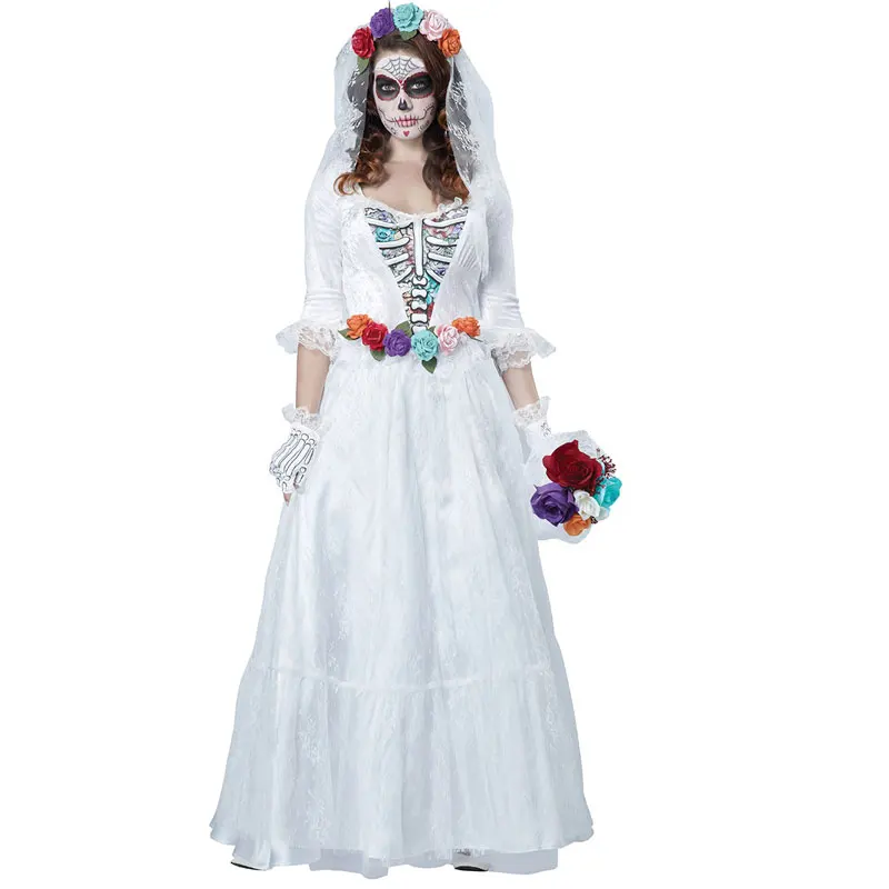 Free shipping horrible costume Women Zombie Bride Halloween Costume devil Party Dress white bride Costumes 40079
Free shipping horrible costume Women Zombie Bride Halloween Costume devil Party Dress white bride Costumes 40079
