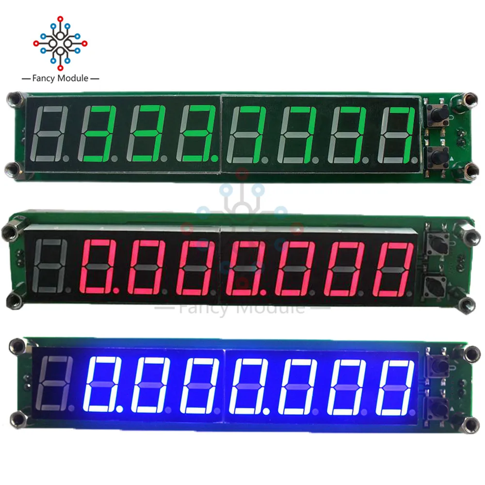 Digital Frequency Counter Meter 8 Digits 0.56" 0.1MHz to 60MHz LED Cymometer RF Signal Input Herz Moduel Tester Detector 3 color
Digital Frequency Counter Meter 8 Digits 0.56" 0.1MHz to 60MHz LED Cymometer RF Signal Input Herz Moduel Tester Detector 3 color