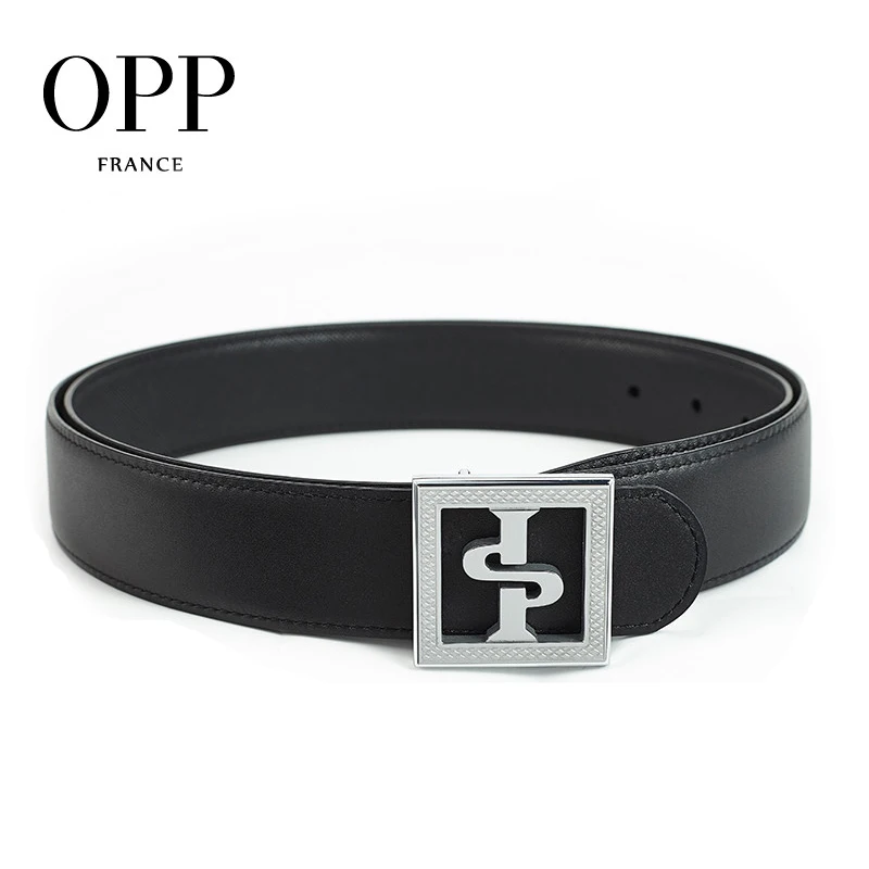 OPP Men's Belts Fashion Business Casual Belt Leather Metal Pin Square Silver Buckle Belts Men's Black Belt
OPP Men's Belts Fashion Business Casual Belt Leather Metal Pin Square Silver Buckle Belts Men's Black Belt