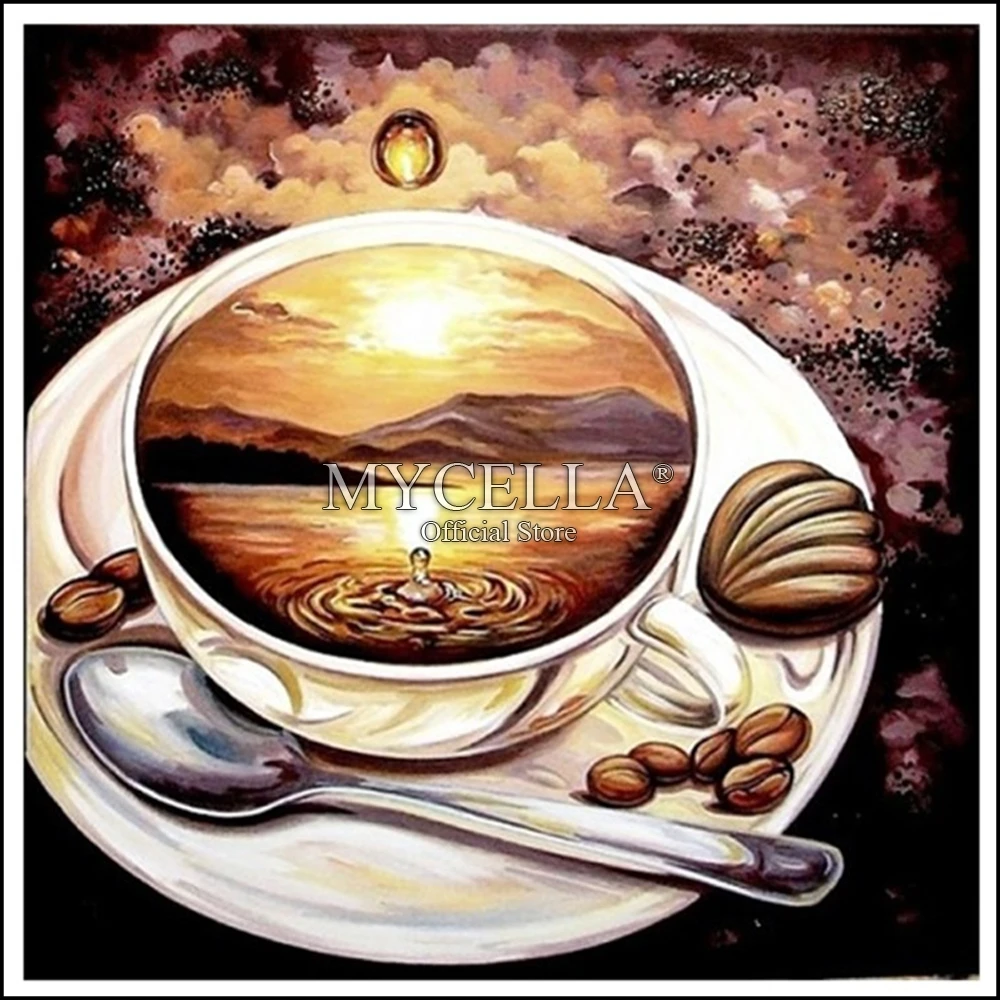 5D DIY Diamond Painting Landscape In Coffee Cup Cross Stitch Needlework Full Round Rhinestone Mosaic Diamond Embroidery Crafts
5D DIY Diamond Painting Landscape In Coffee Cup Cross Stitch Needlework Full Round Rhinestone Mosaic Diamond Embroidery Crafts