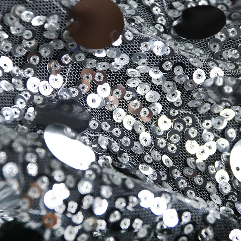 Johnature New Streetwear 2021 Summer Fashion Loose Sequin Dress Splice Mesh O-neck Short Sleeve Irregular Black Women Dress 
Johnature New Streetwear 2021 Summer Fashion Loose Sequin Dress Splice Mesh O-neck Short Sleeve Irregular Black Women Dress