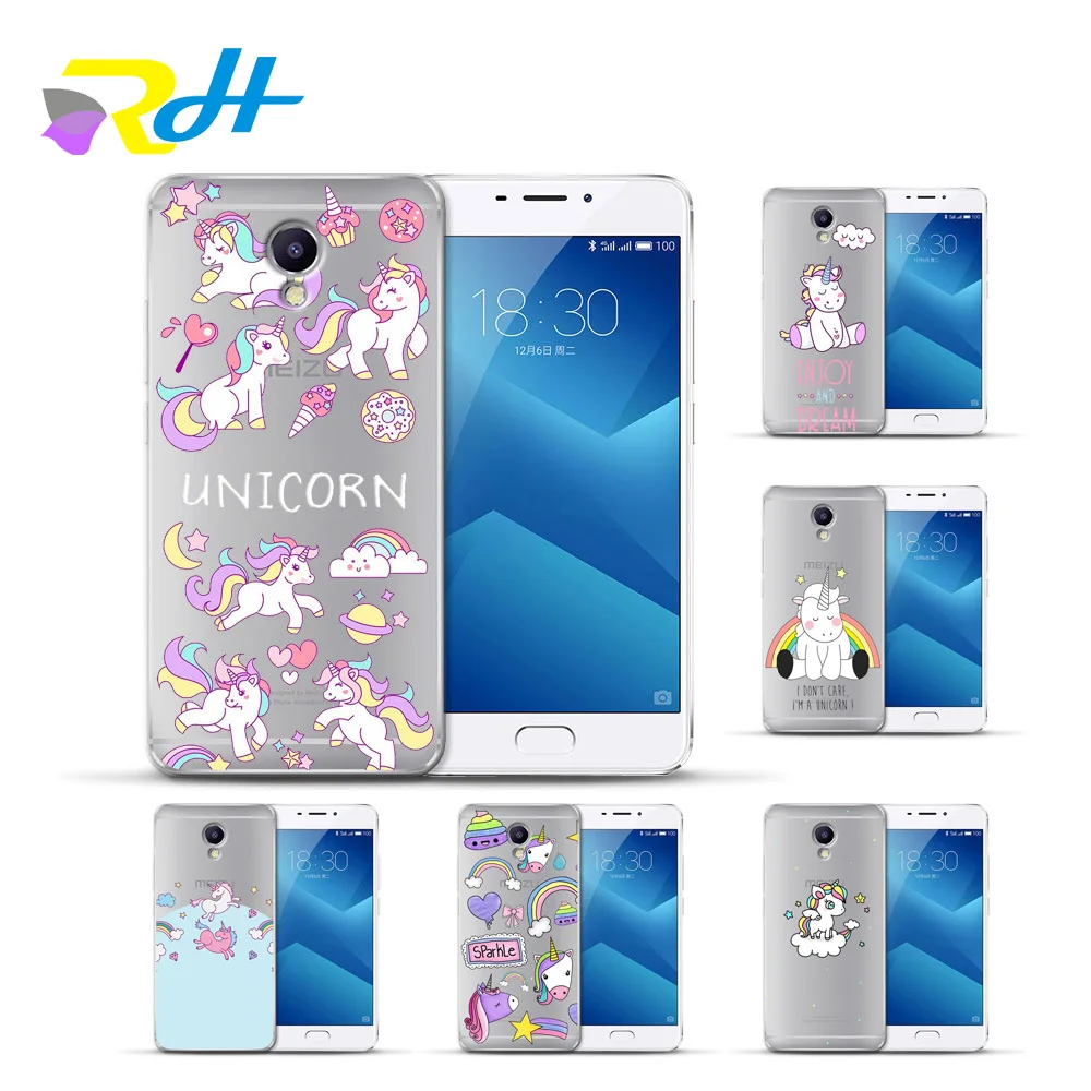 Чехол для Meizu U10 U20 M5 Note M5C M3C Pro 6 M3S Max M5S M6 M3 Чехлы радужных Единорогов|Чехлы-накладки|