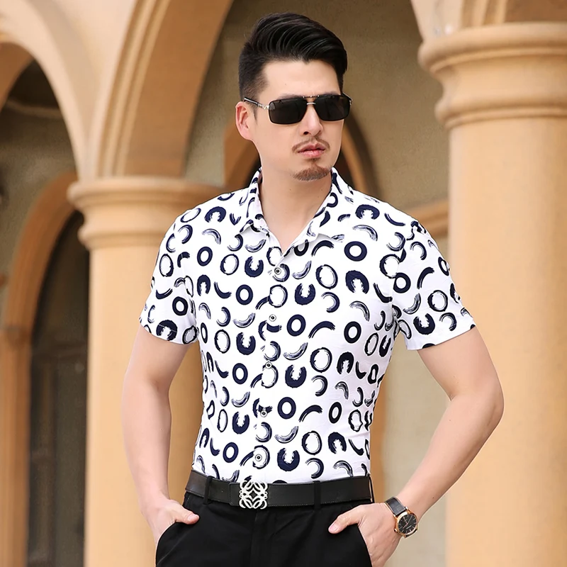 Nice New Fashion Casual Men Shirt Short Sleeve Elastic Slim Fit Floral Shirt Men Solid Color Mens Dress Shirts Men Clothes 3XL-M
Nice New Fashion Casual Men Shirt Short Sleeve Elastic Slim Fit Floral Shirt Men Solid Color Mens Dress Shirts Men Clothes 3XL-M