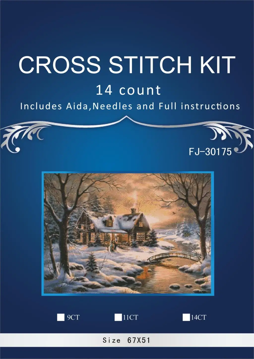 oneroom Snow house Embroidery Crafts Needlework 14CT Unprinted Arts Cross Stitch Kits DMC DIY Quality
oneroom Snow house Embroidery Crafts Needlework 14CT Unprinted Arts Cross Stitch Kits DMC DIY Quality