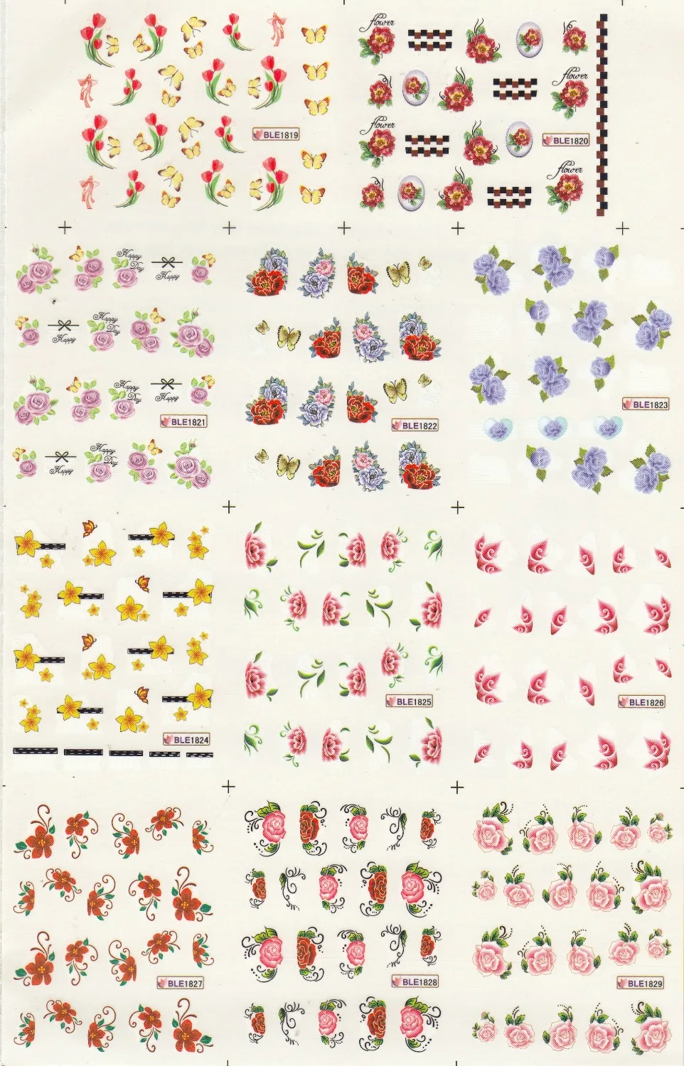 11 PACK/ LOT WATER DECAL NAIL ART NAIL STICKER FLOWER BUTTERFLY TREE PEONY GINKGO ZIPPER BLE1819-1829
11 PACK/ LOT WATER DECAL NAIL ART NAIL STICKER FLOWER BUTTERFLY TREE PEONY GINKGO ZIPPER BLE1819-1829