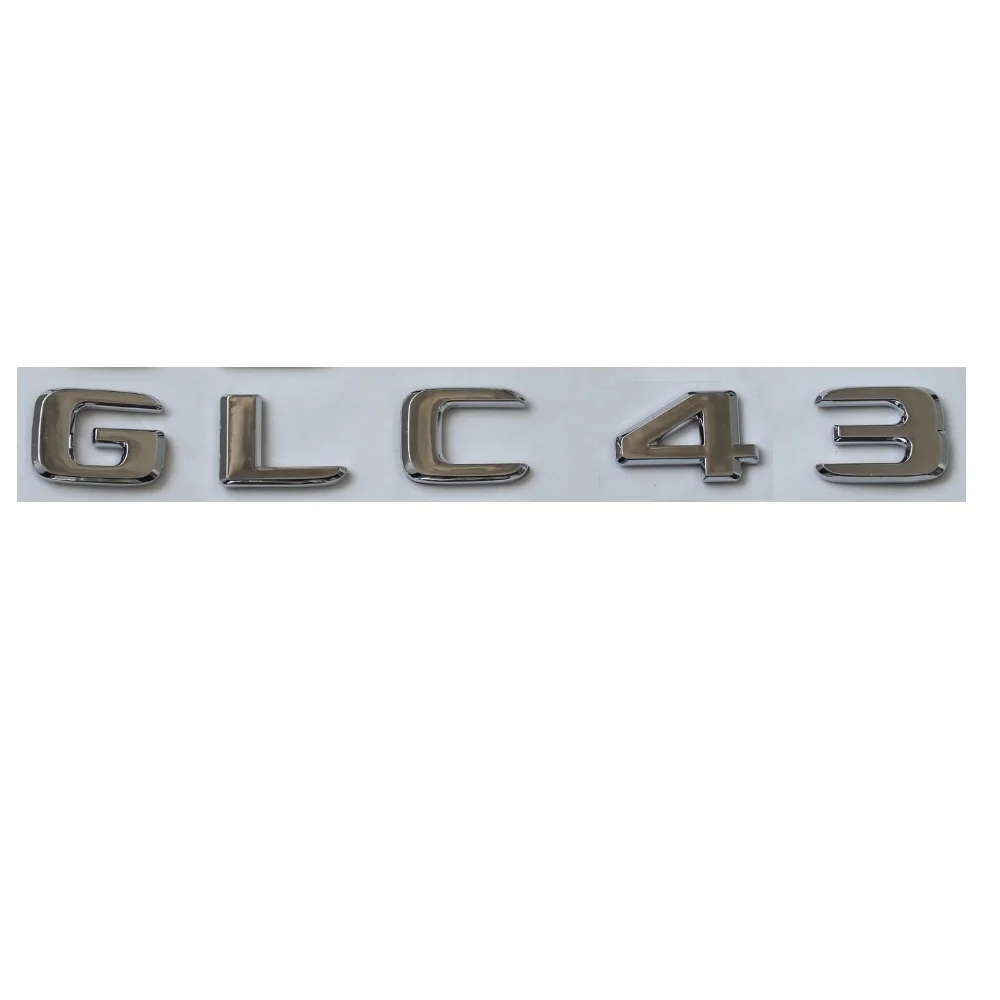 New Chrome ABS Rear Trunk Letters Badge Badges Emblem Emblems Sticker for Mercedes Benz GLC Class GLC43 AMG 2017+
New Chrome ABS Rear Trunk Letters Badge Badges Emblem Emblems Sticker for Mercedes Benz GLC Class GLC43 AMG 2017+