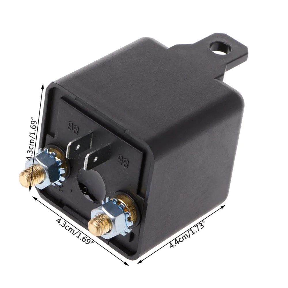 DC 12V 100Amp Start Relay 4Pin Heavy Duty ON/OFF Switch Split Charge For Auto Car 4.3x4.3x4.4cm | Обустройство дома