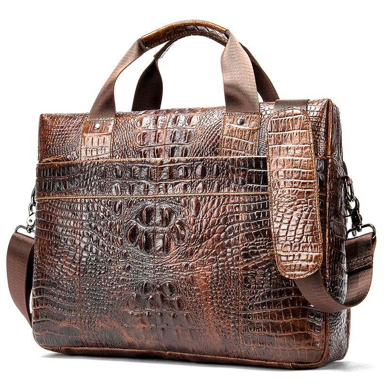 100% Cow Genuine Leather Men Briefcase Bag Business Handbag Male Laptop Shoulder Bags Alligator Natural Skin Tote Computer New
100% Cow Genuine Leather Men Briefcase Bag Business Handbag Male Laptop Shoulder Bags Alligator Natural Skin Tote Computer New