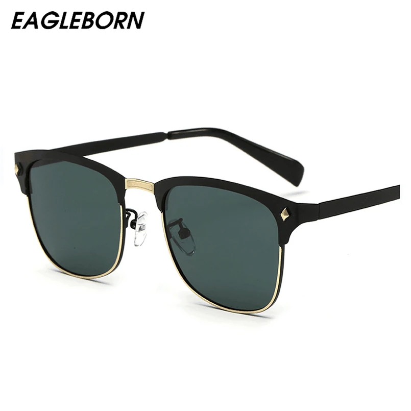 

Fashion Sunglasses Men Polarized Sunglasses Men Driving Mirrors Coating Points Black Frame Eyewear Male Sun Glasses UV400