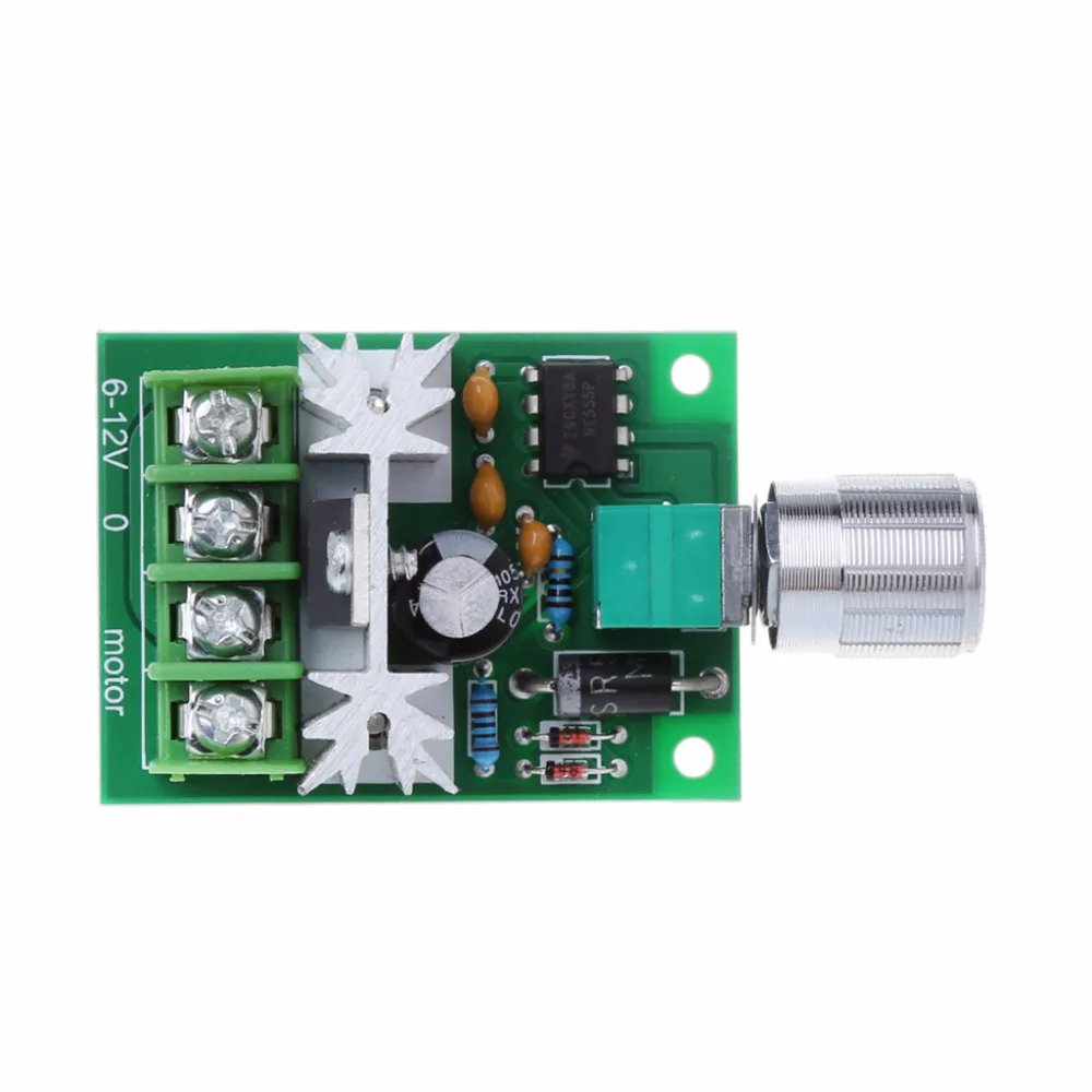 6A 6V 12V Высокая Мощность бесступенчатый ШИМ Скорость Управление доска двигатель